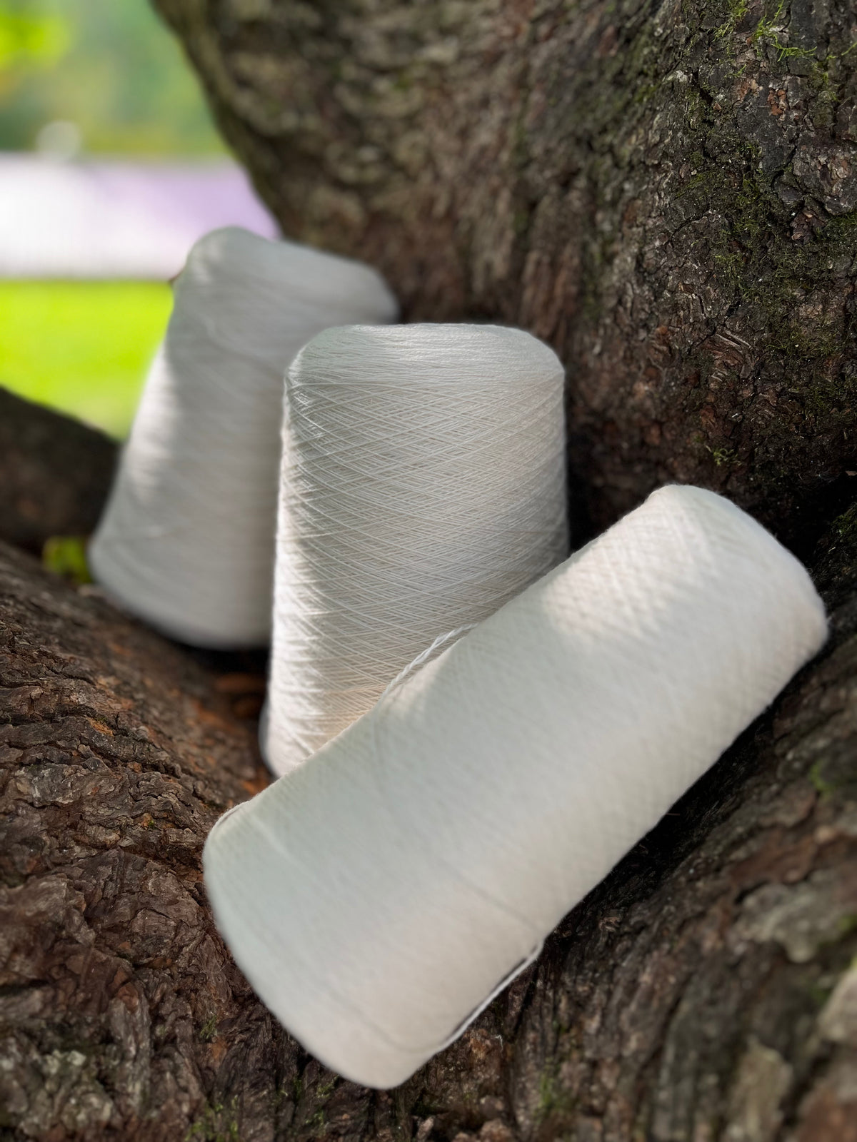 Garn på kona 100% svensk merino 2 trådar 16 NM ca 585 gr