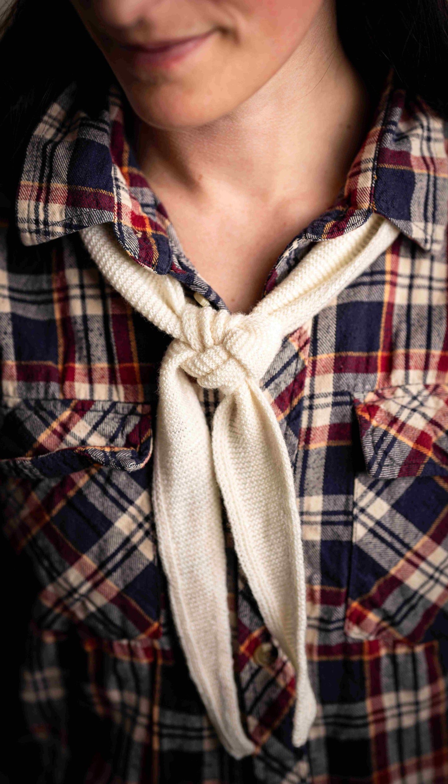 Mindre scarf av 100% svensk producerad merinoull