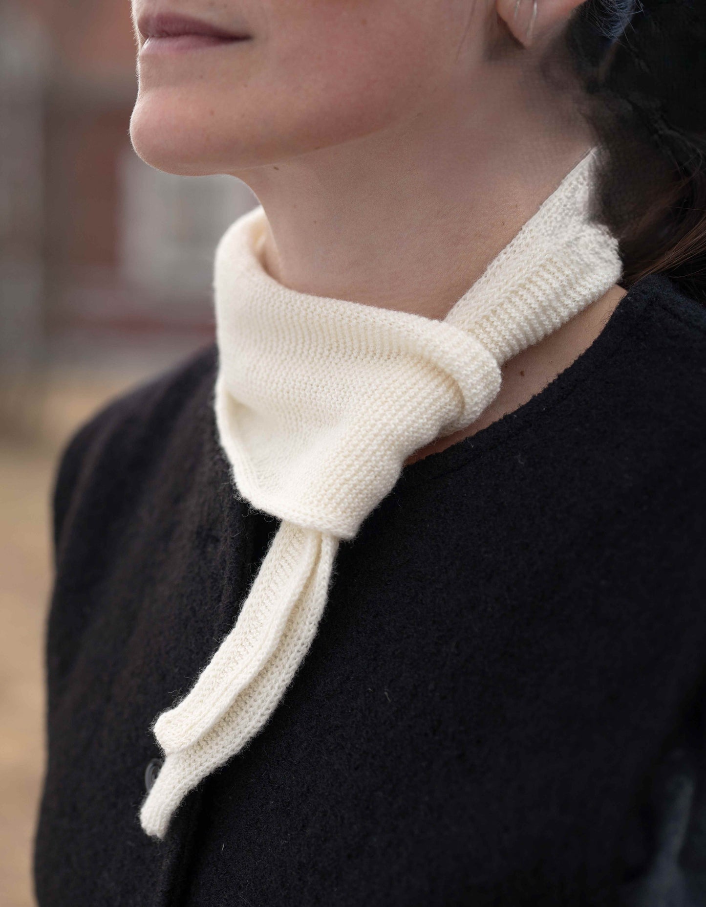 Mindre scarf av 100% svensk producerad merinoull