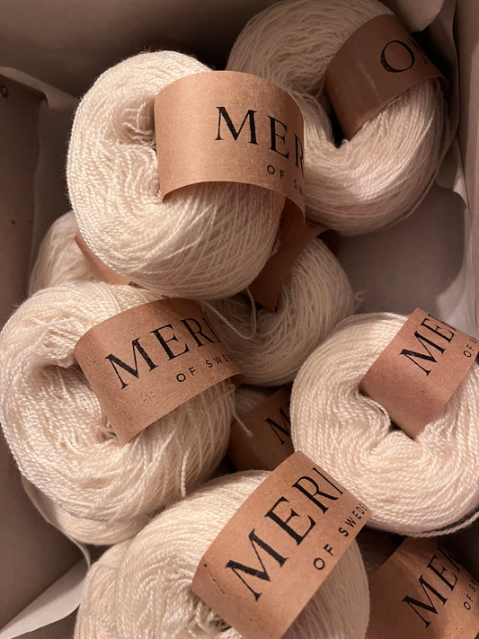 Garnnystan 2 trådigt 16 NM 100% svensk merino 25 gr